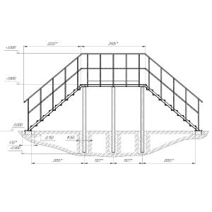 Эстакада досмотровая ЦСБД.312.06.000-02 (по ЦСБД.305166.001 ТУ)