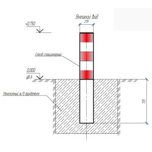 Столб стационарный ЦСБД.425729.083