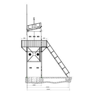 Вышка бронированная для наблюдения и противодействия БПЛА