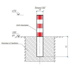 Столб стационарный ЦСБД.425729.083