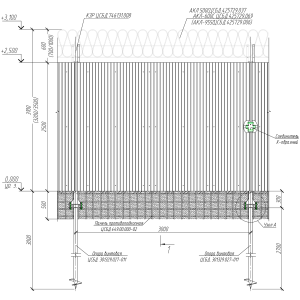 Заграждение "ПРОФЛИСТ"